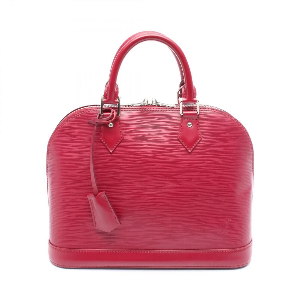 Louis Vuitton Alma Handbag Leather Epi Pink